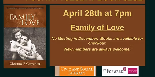 4th Tuesday Book Club: The Family of Love