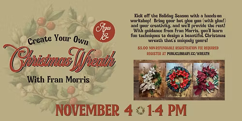 Create Your Own Christmas Wreath with Fran Morris
