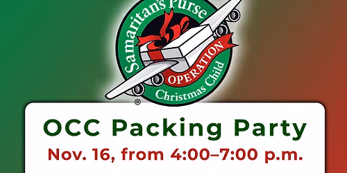 OCC Shoe Box Packing Party