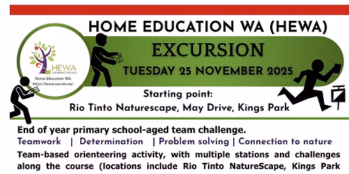 EXCURSION to Kings Park (Perth) for Years 1-3 & Yrs 4-6  - RACE AROUND THE PARK