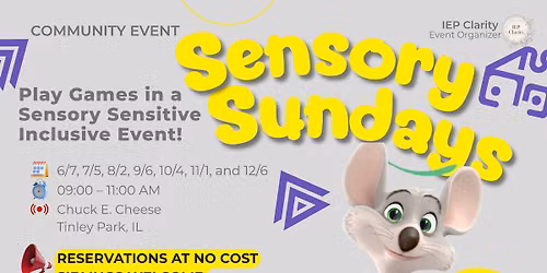 Sensory Sundays at Chuck E. Chuck
