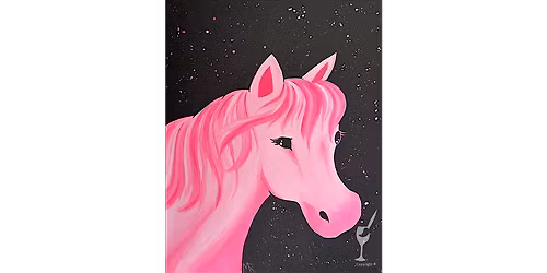 Ethereal Pink Pony - Paint and Sip in Houston | Classpop!\u2122