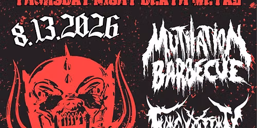 Thursday Night Death Metal w\/ Mutilation Barbecue \/ Inoculation \/ Casket Splinter \/ Fucked 2 Death