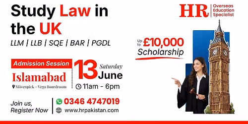 UK Law Admissions & Scholarship Session 2026 | Islamabad
