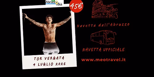 NAVETTA ULTIMO 4 LUGLIO 2026 - Partenze dall'Abruzzo