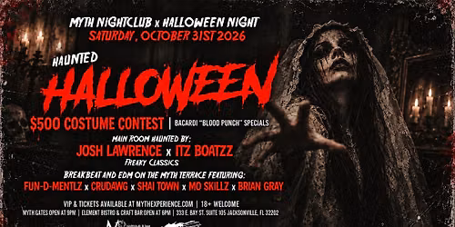 Haunted Halloween at Myth Nightclub | Saturday 10.31.26