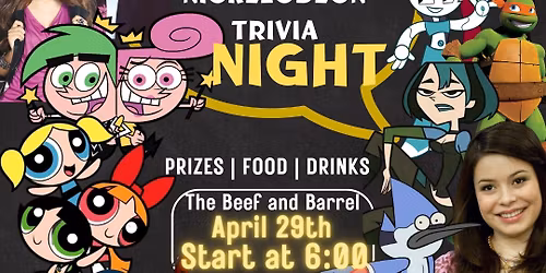 Cartoon Network & Nickelodeon Trivia Night