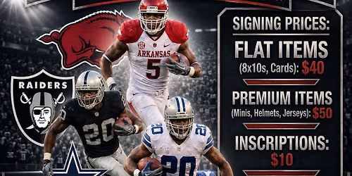 DARREN MCFADDEN AUTOGRAPH SIGNING EVENT