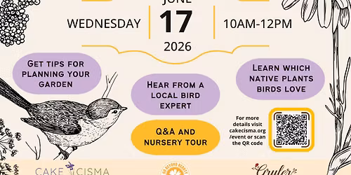 Bird-Friendly Gardening Workshop