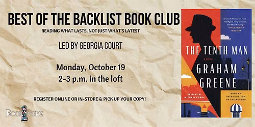 Best of the Backlist Book Club: "The Tenth Man" by Graham Greene