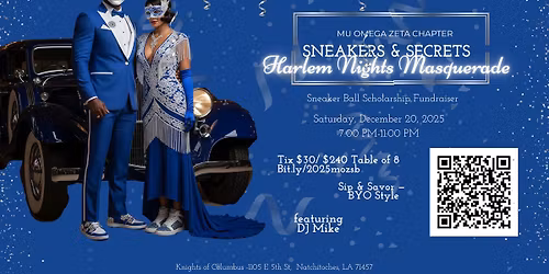 Sneakers & Secrets: Harlem Nights Masquerade Ball
