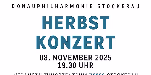 Herbstkonzert der Donauphilharmonie Stockerau 2025