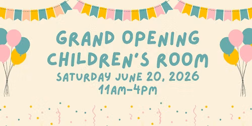 Grand Opening Children's Room! At The Cozy Book Nook