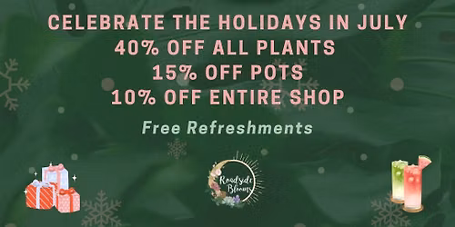 HOLIDAY HOUSEPLANT SALE 