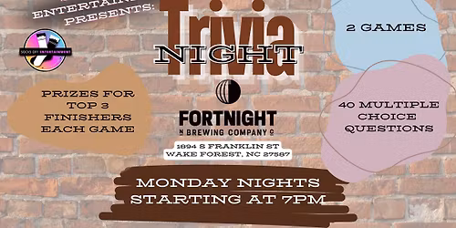 Trivia Night at Fortnight Wake Forest
