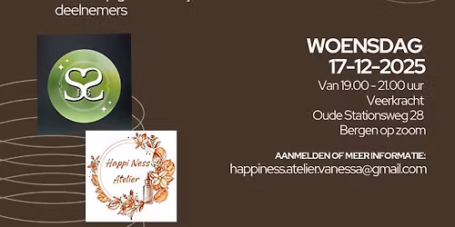 Workshops voeten\/badzout kerstbal en bodyscrub maken met vooraf een meditatie 