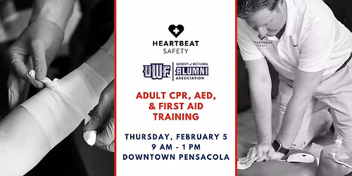 American Heart Month Adult CPR, AED, & First Aid Training in Downtown Pensacola