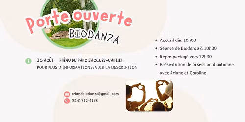 Porte ouverte Biodanza en plein air