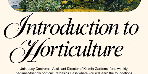 Introduction to Horticulture Class