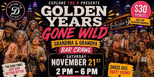 Golden Years Gone Wild: Grandma & Grandpa Bar Crawl