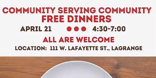Community Serving Community - Free Community Dinner