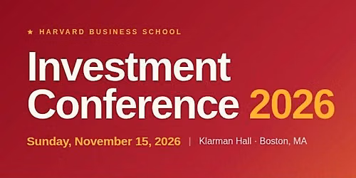 2026 Investment Conference at HBS