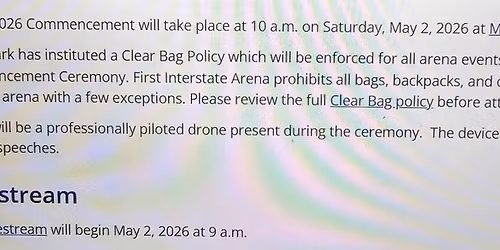 Bachelors degree commencement ceremony 