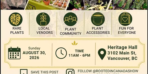Rooted In Canada Plant Show