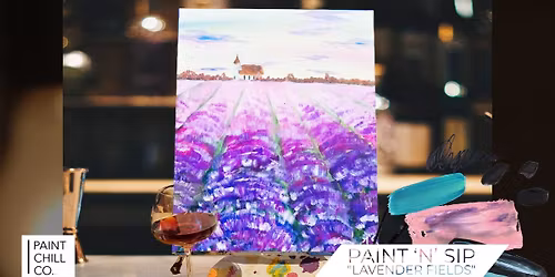 Portsmouth Paint \u2018n\u2019 Sip - \u201cLavender Fields\u201d