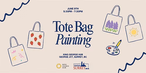 Tote Bag Paint Night at King George Hub