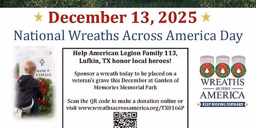 Angelina County Wreaths Across America 2025