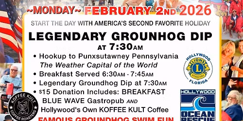 Groundhog Day On Hollywood Beach it's The 22nd Annual and It's Nuts