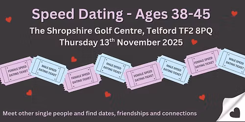Speed Dating (38-45 year olds)
