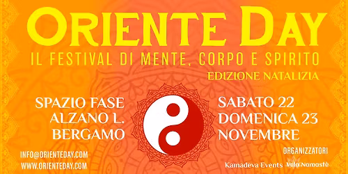ORIENTE DAY Bergamo | 22 e 23 Novembre | SPAZIO FASE Alzano Lombardo