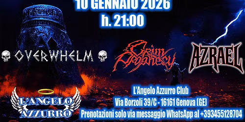 \ud83d\udd25 LIVE METAL NIGHT - GENOVA \ud83d\udd25