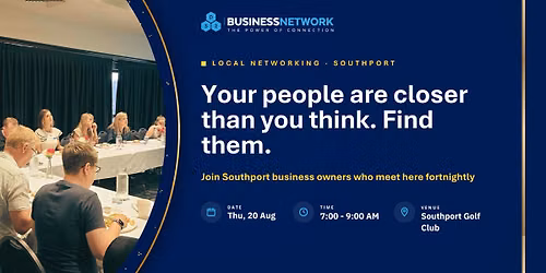 D32 Business Networking Gold Coast- Legends - Thu 20 Aug