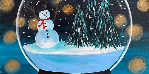 Sip & Paint 'Magical Snowfall' with us!