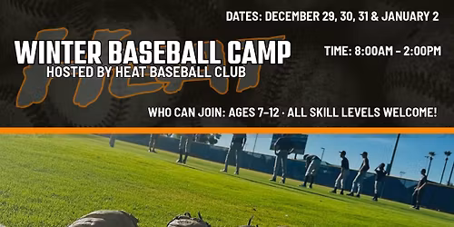 Winter Baseball Camp hosted by Heat Baseball Club