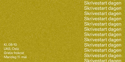 SKROT presenterer: Skrivestart dagen