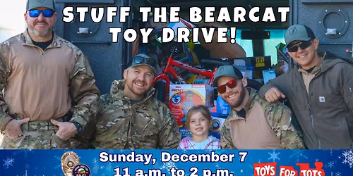 Stuff the Bearcat: Toys for Tots Toy Drive
