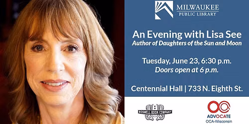 An Evening with Lisa See: Author of Daughters of the Sun and Moon
