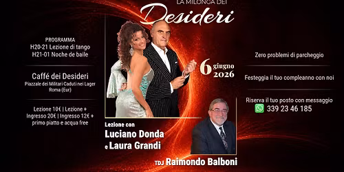 La Milonga dei Desideri - Lez.L.Donda-L.Grandi, TDJ R.Balboni
