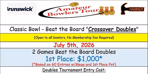 Classic Bowl, Doubles, July 5 (Sun)