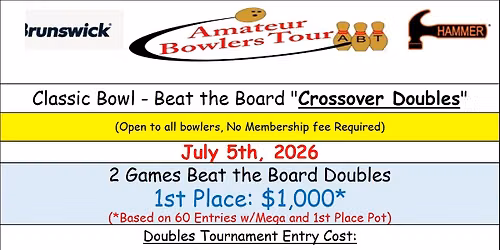Classic Bowl, Doubles, July 5 (Sun)