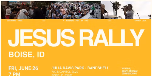 BOISE, ID - JESUS RALLY