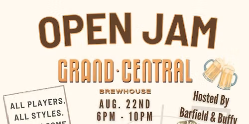 Grand Central Brewhouse Inaugural Open Jam