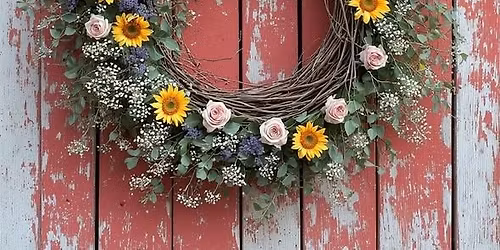 Sip~N~Munch~N~Craft & Create A Festive Holiday Floral Wreath!