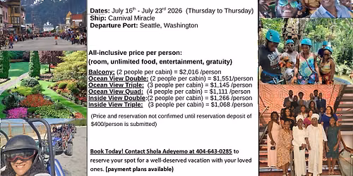 17th Annual Rejuvenation Cruise
