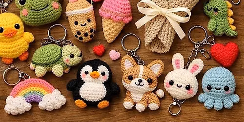 Beginner crochet Workshop-Make your own keychain