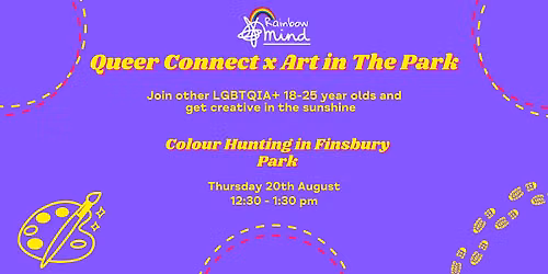 Rainbow Mind - Queer Connect x Art in The Park - Colour Hunting - 18-25s
